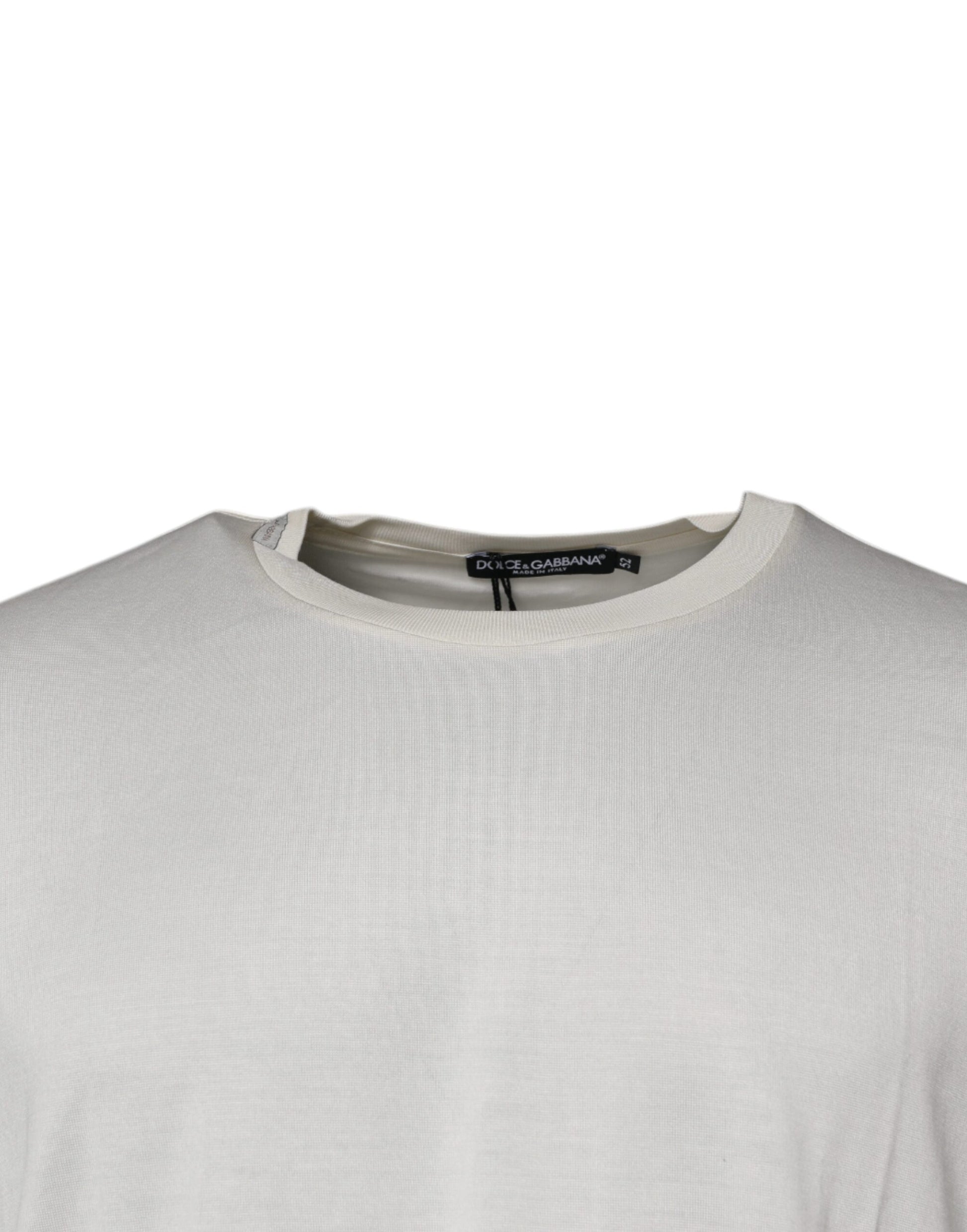 Long sleeve crew neck sweater in neutral tone