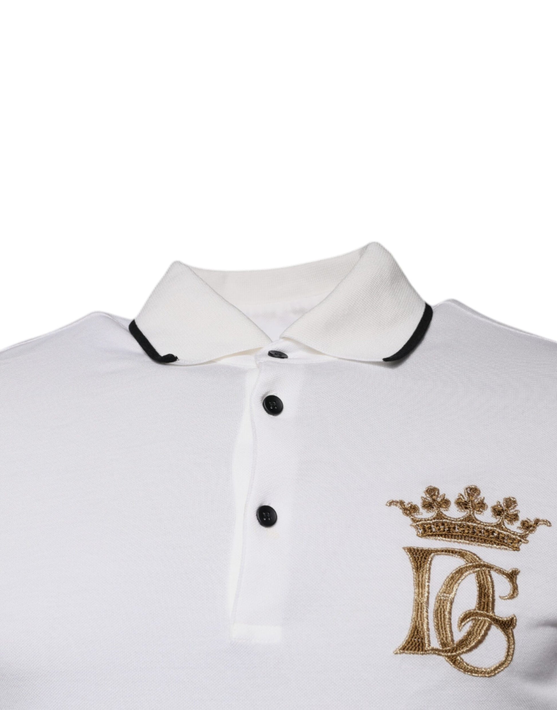 Polo shirt with embroidered logo on left chest