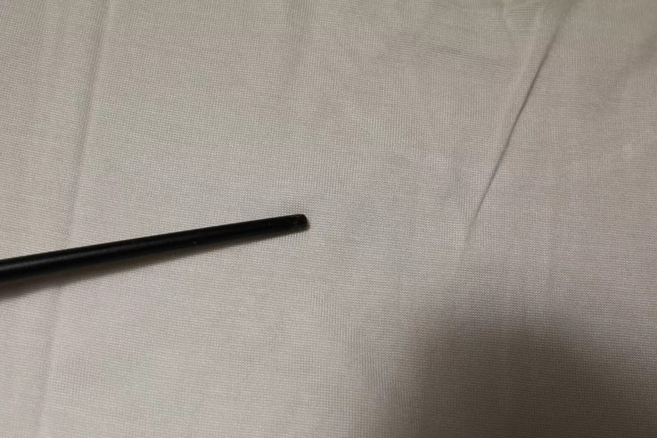 Black pen on white surface