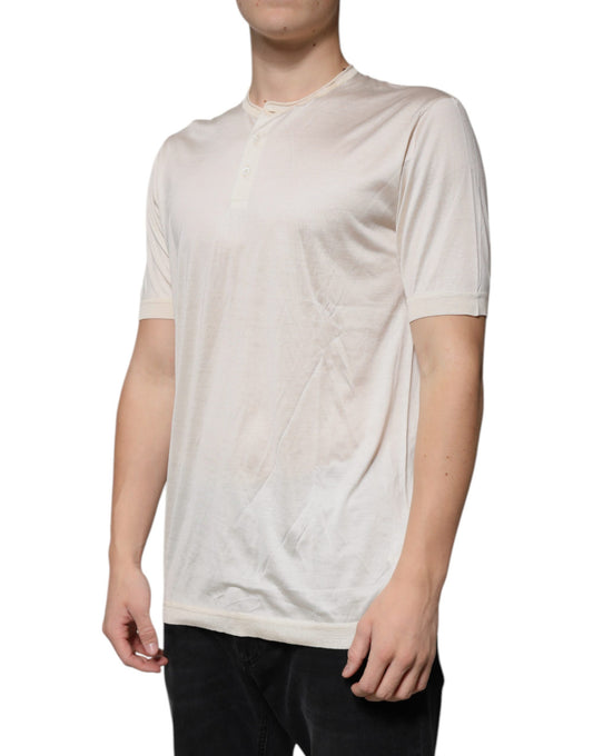 Mannequin wearing a white sleeveless shirt