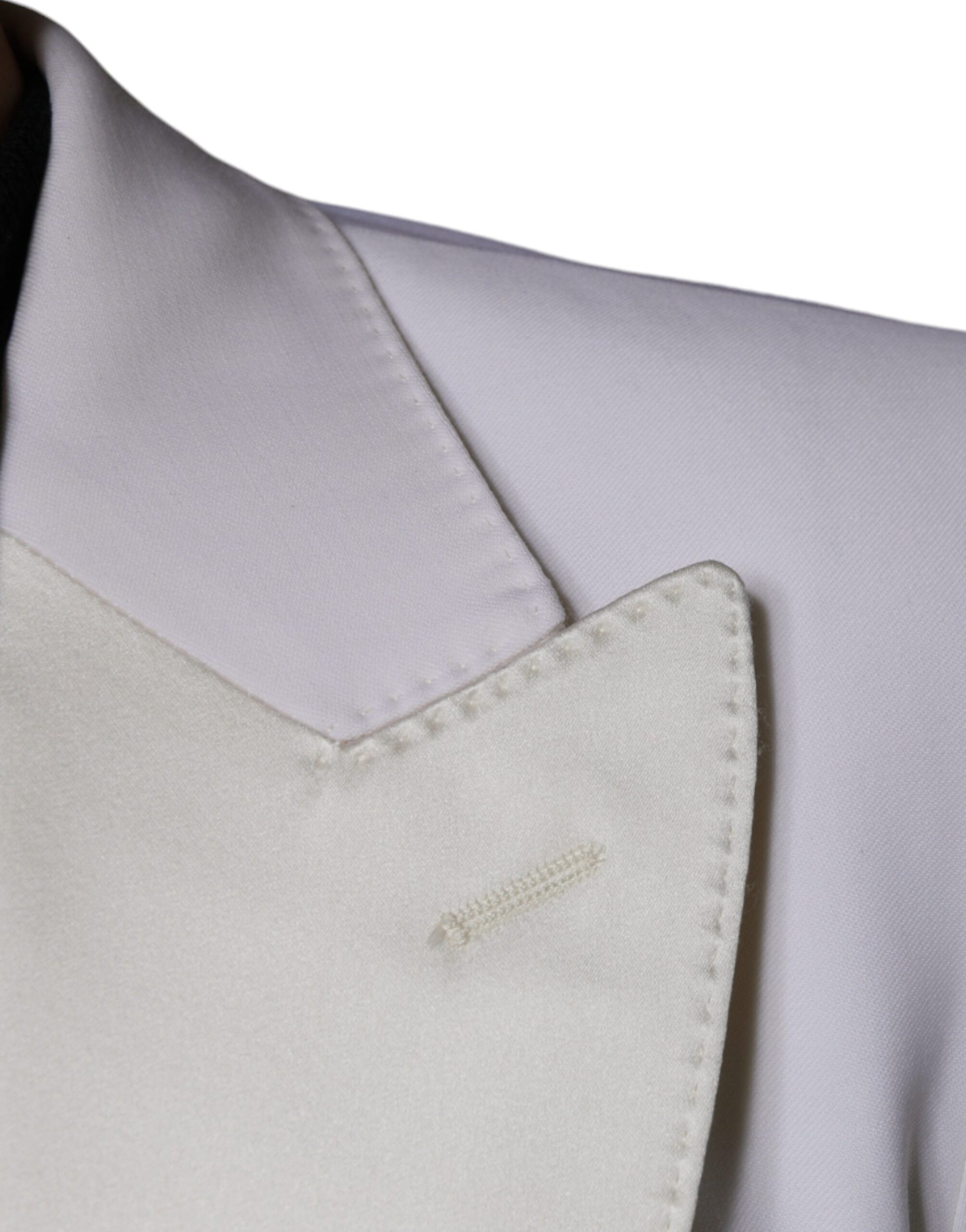 A single-breasted blazer with a notched collar and two buttons