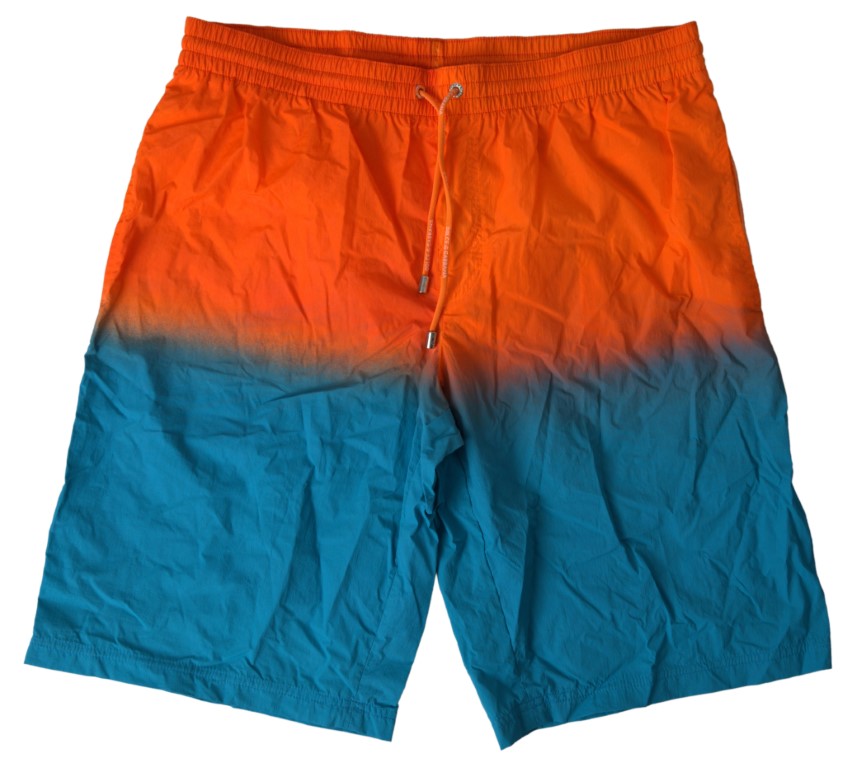 Pair of colorful swim trunks