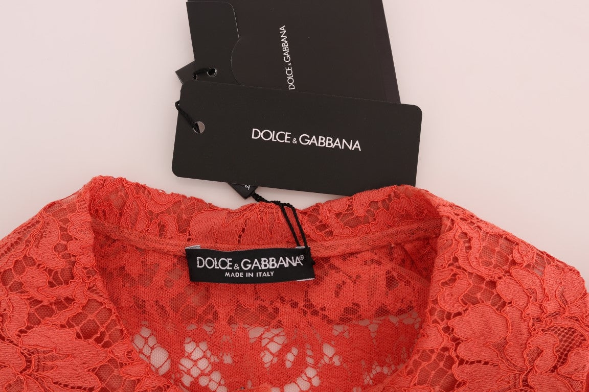 Red lace bra from Dolce & Gabbana