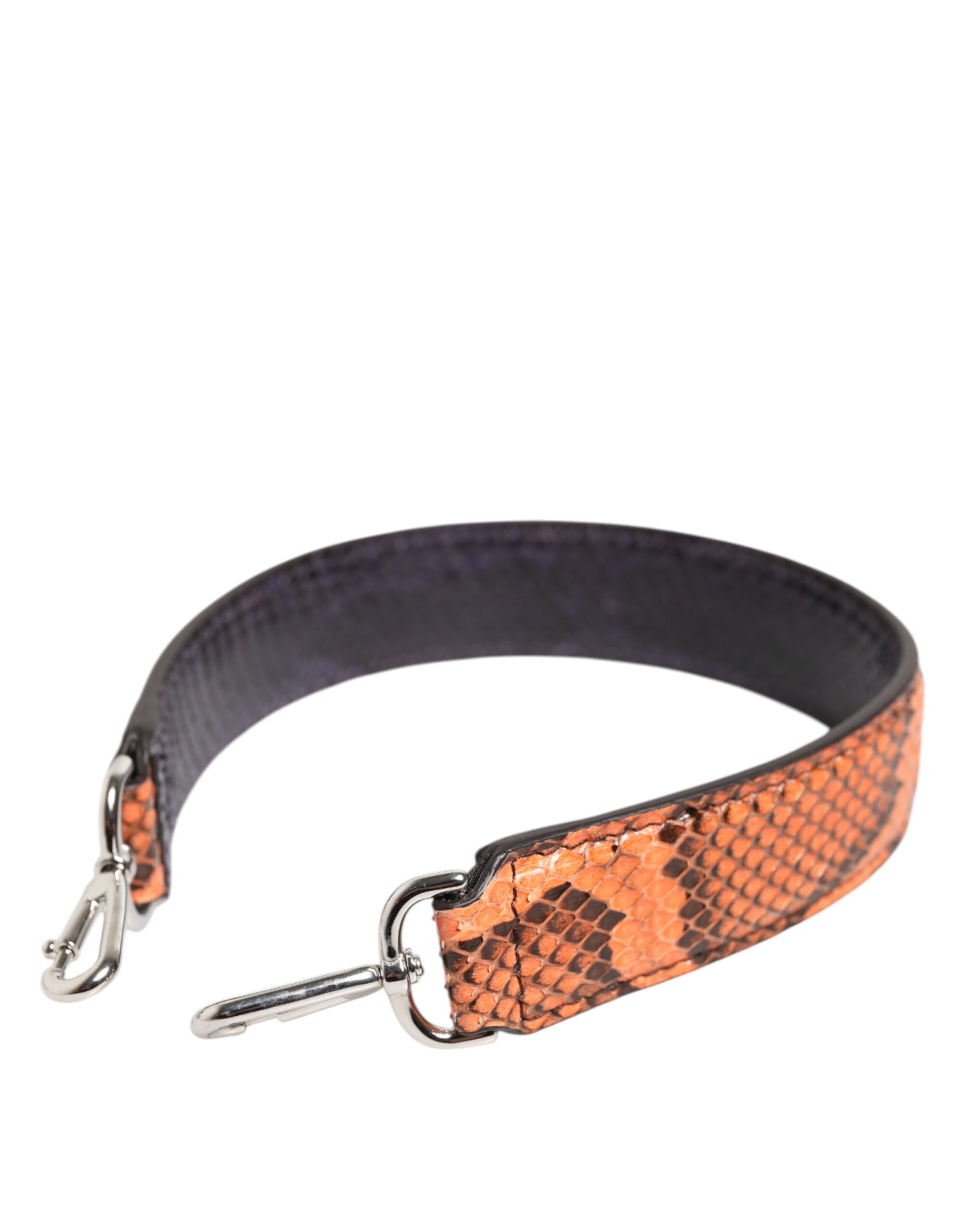 Black and orange patterned dog collar
