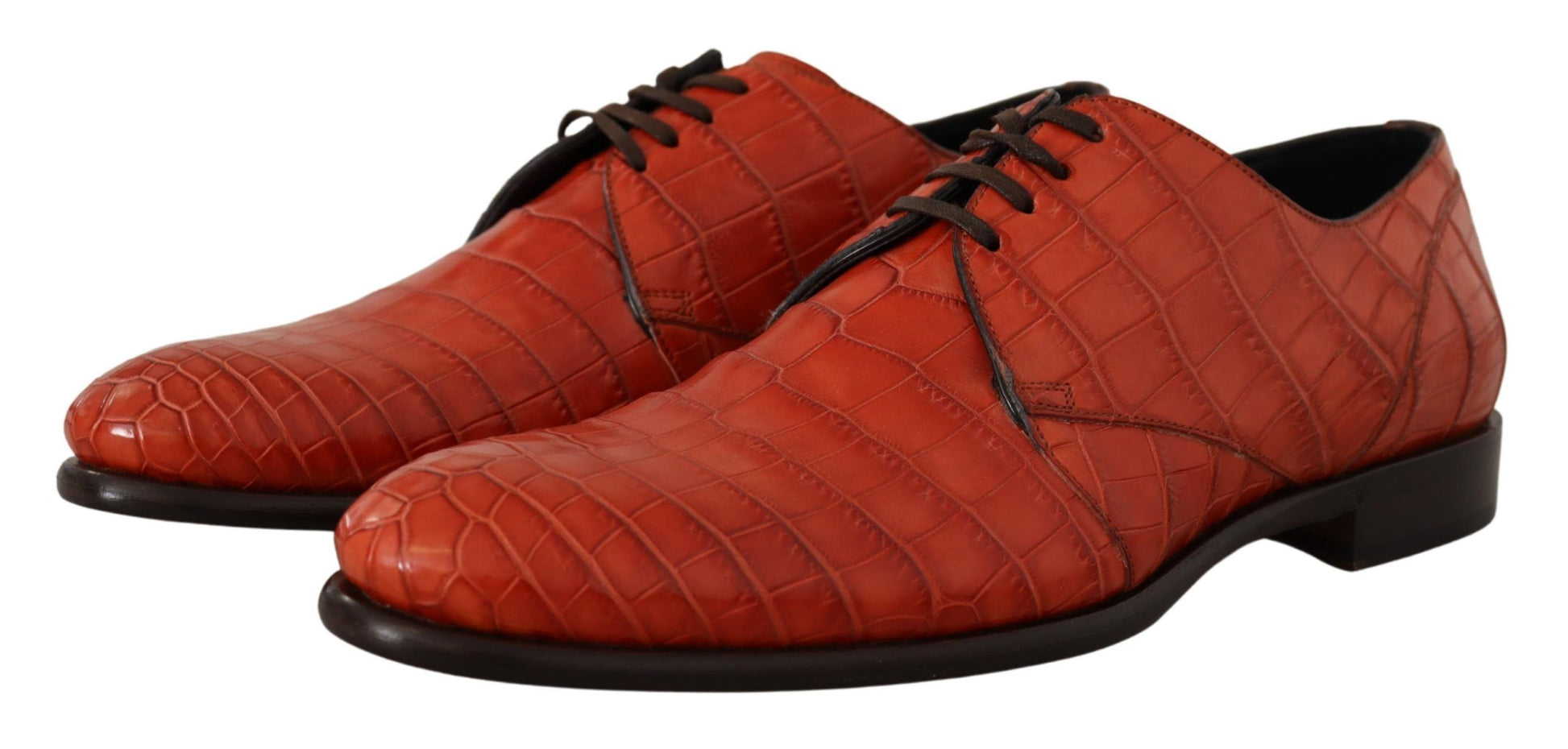 Red quilted leather shoes with laces and a small heel