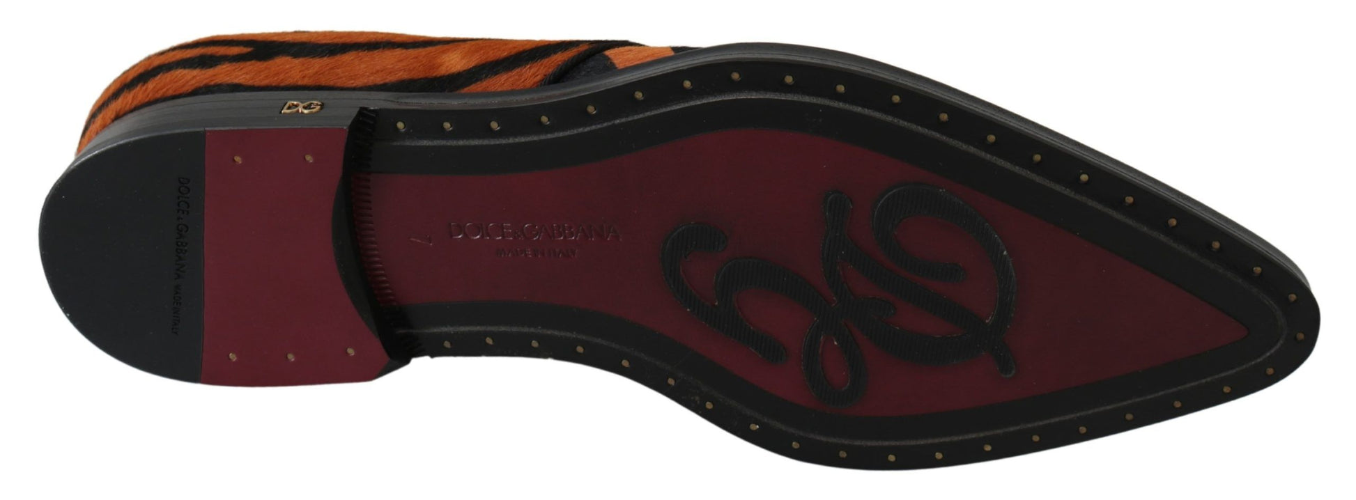 Red and black shoe with white laces
