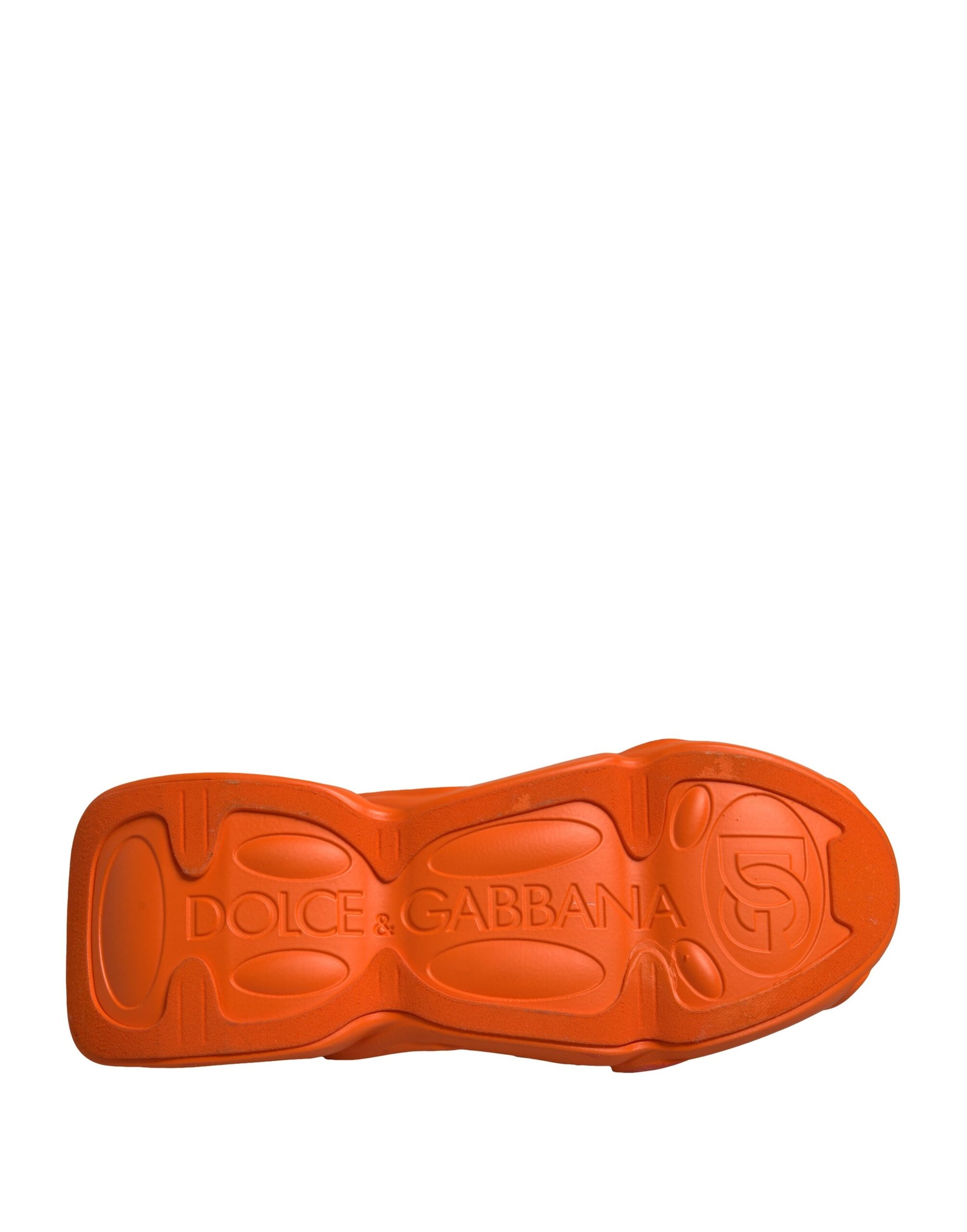 Red shoe on display