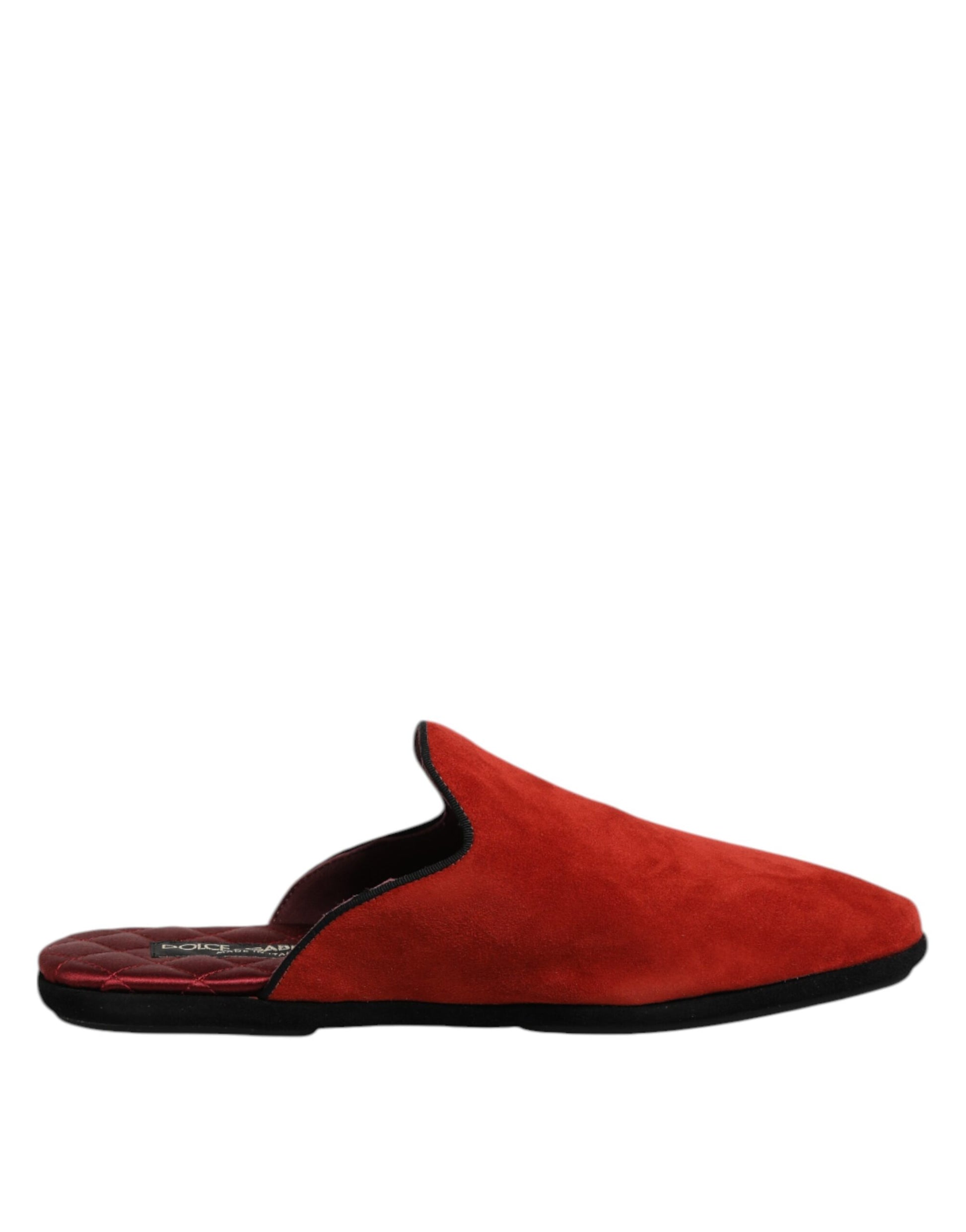 Red slipper shoe on display