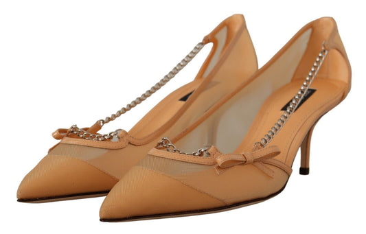 Pair of women's high heel shoes with rhinestones and straps