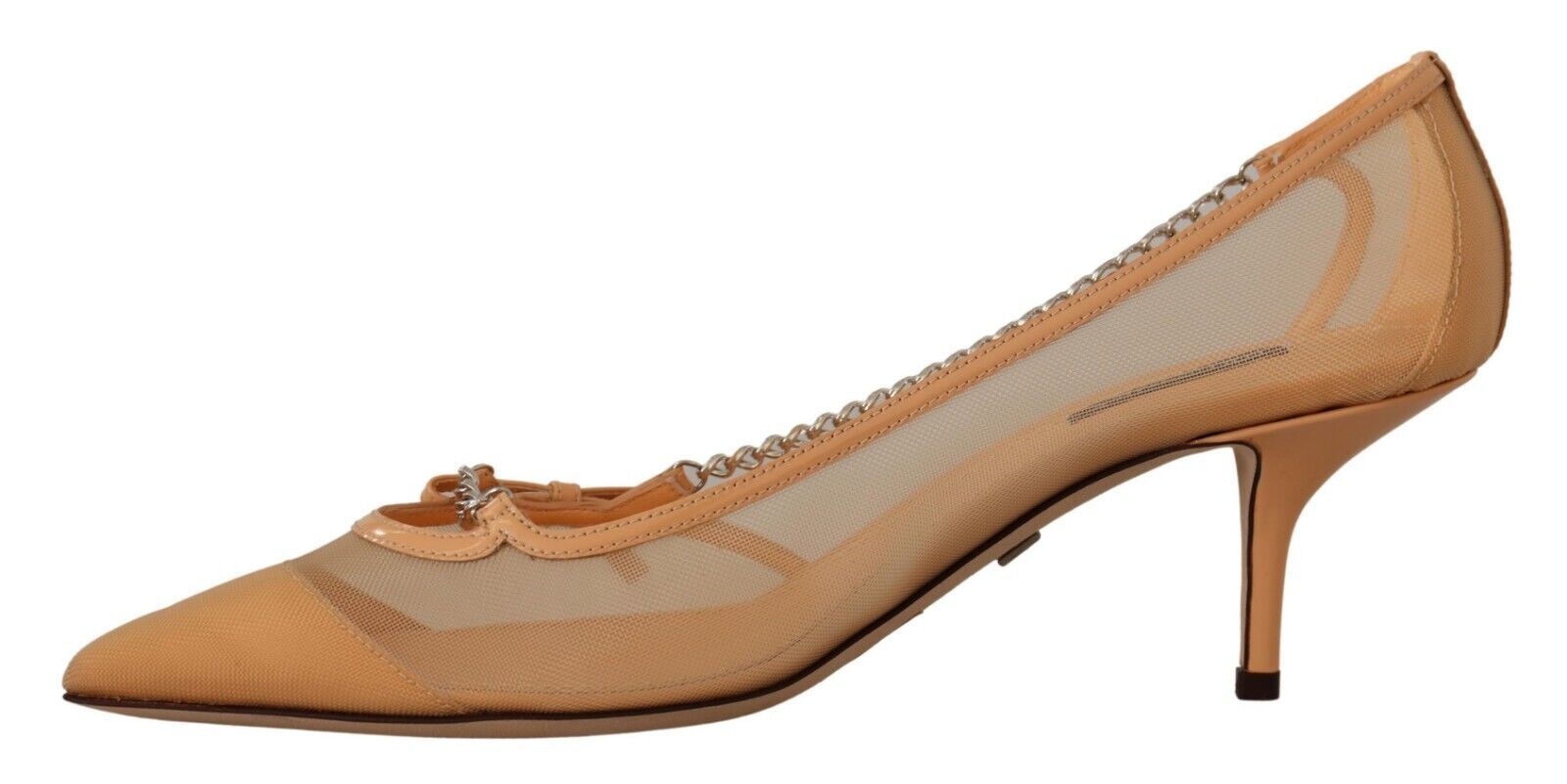 Pair of women's dress shoes with heels and straps