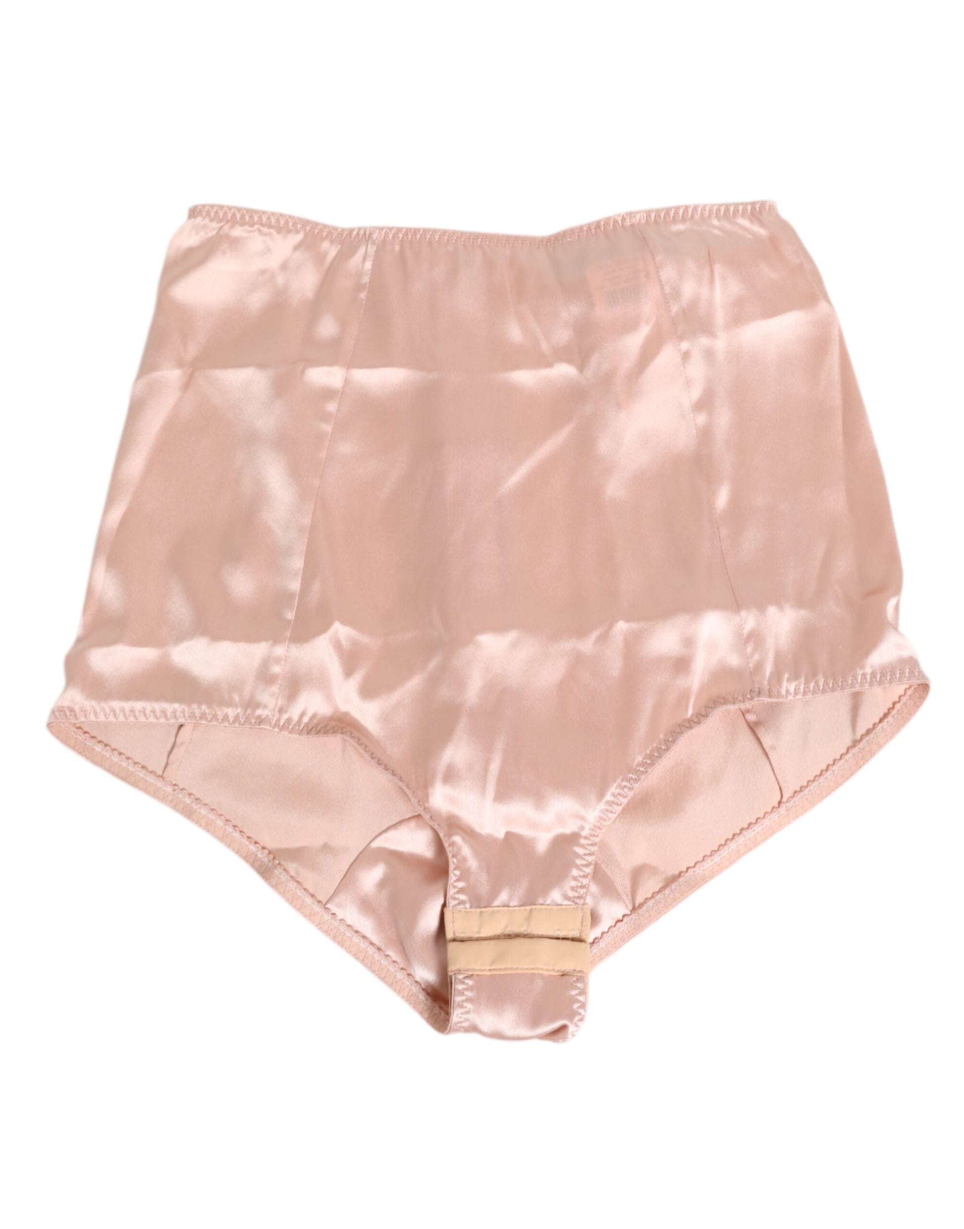 Pink acetate high waist shorts, underwear by Dolce & Gabbana