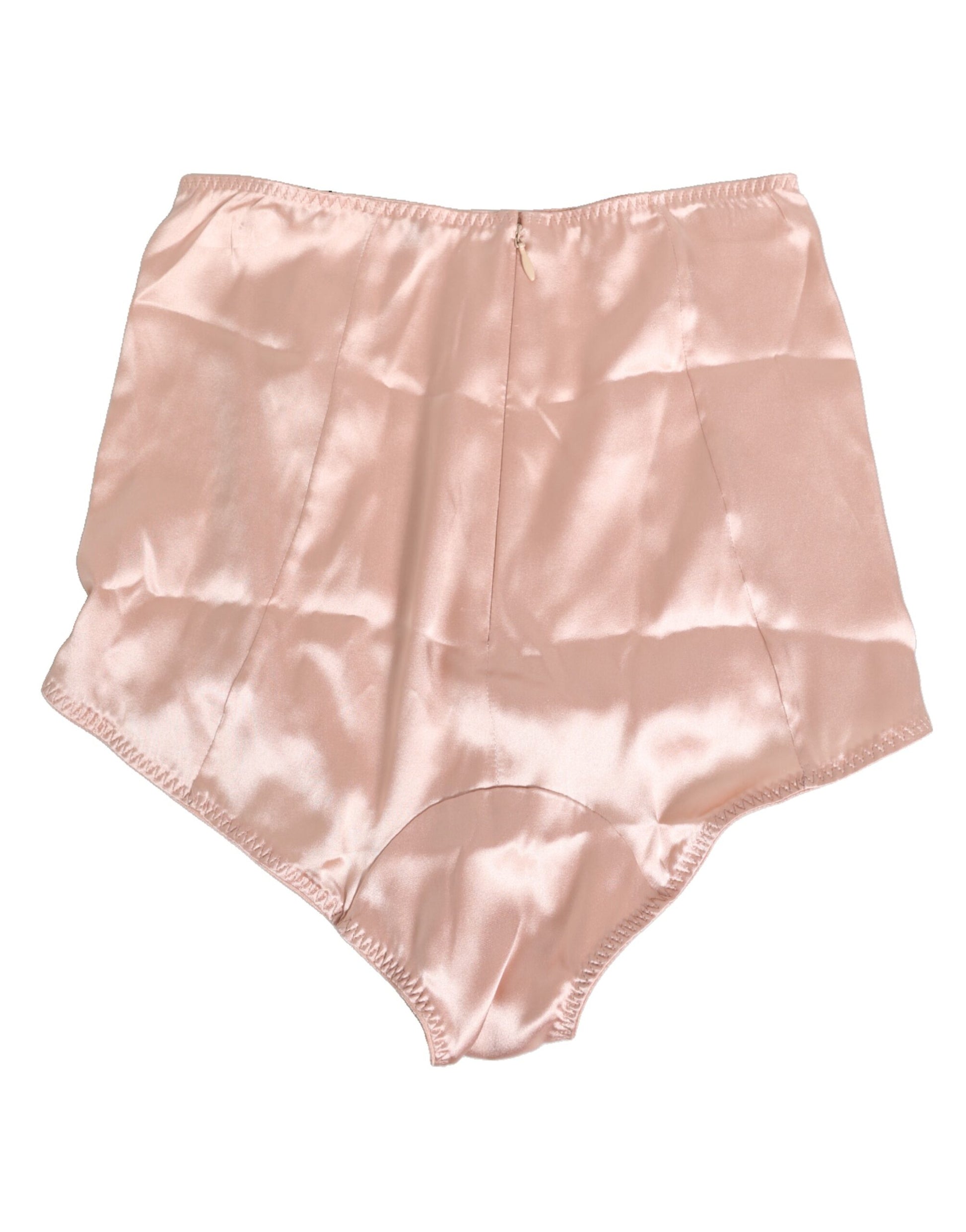 Pink acetate high waist shorts, underwear
