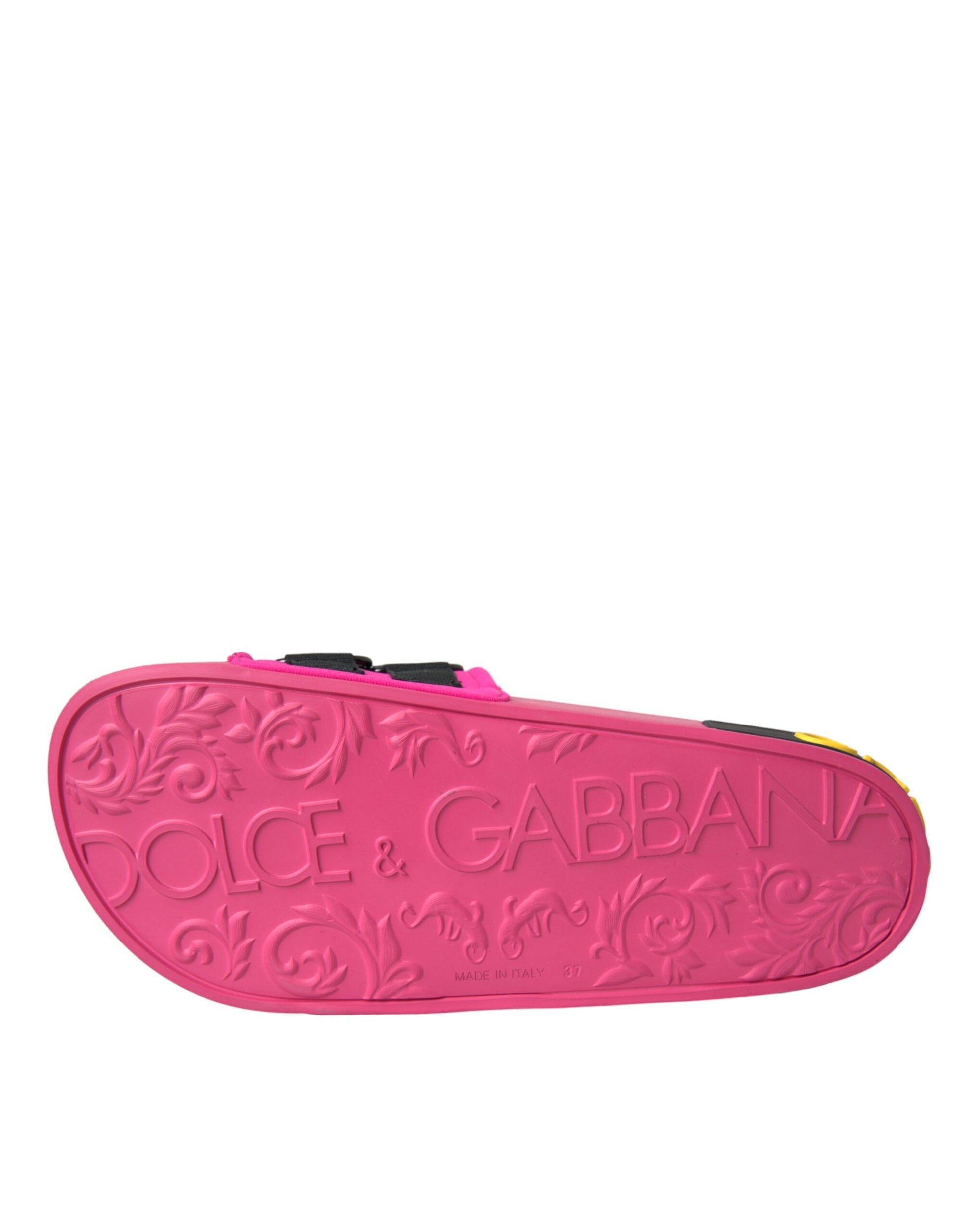 Pink shoe with floral design on side