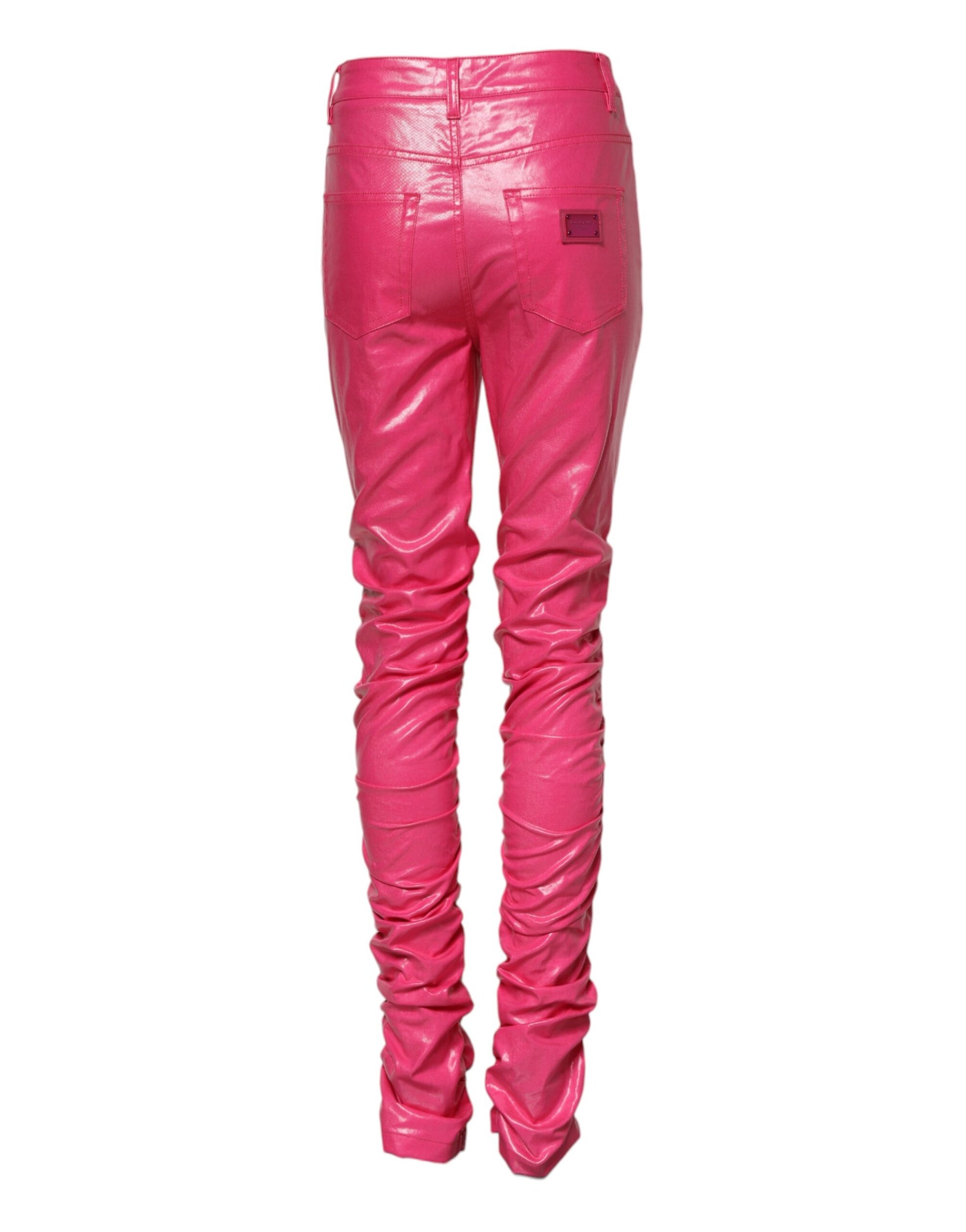 Pair of pink leather pants