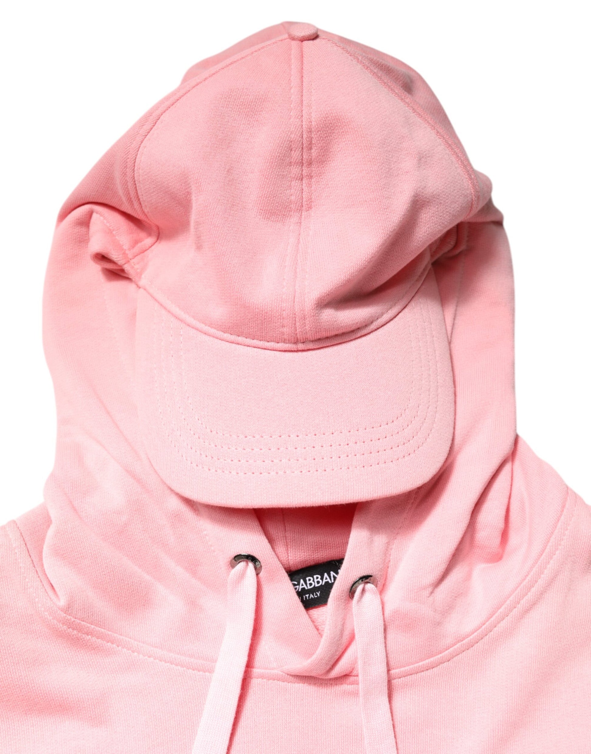 Pink hoodie with matching cap