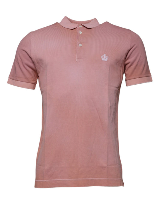 Pink polo shirt on a mannequin