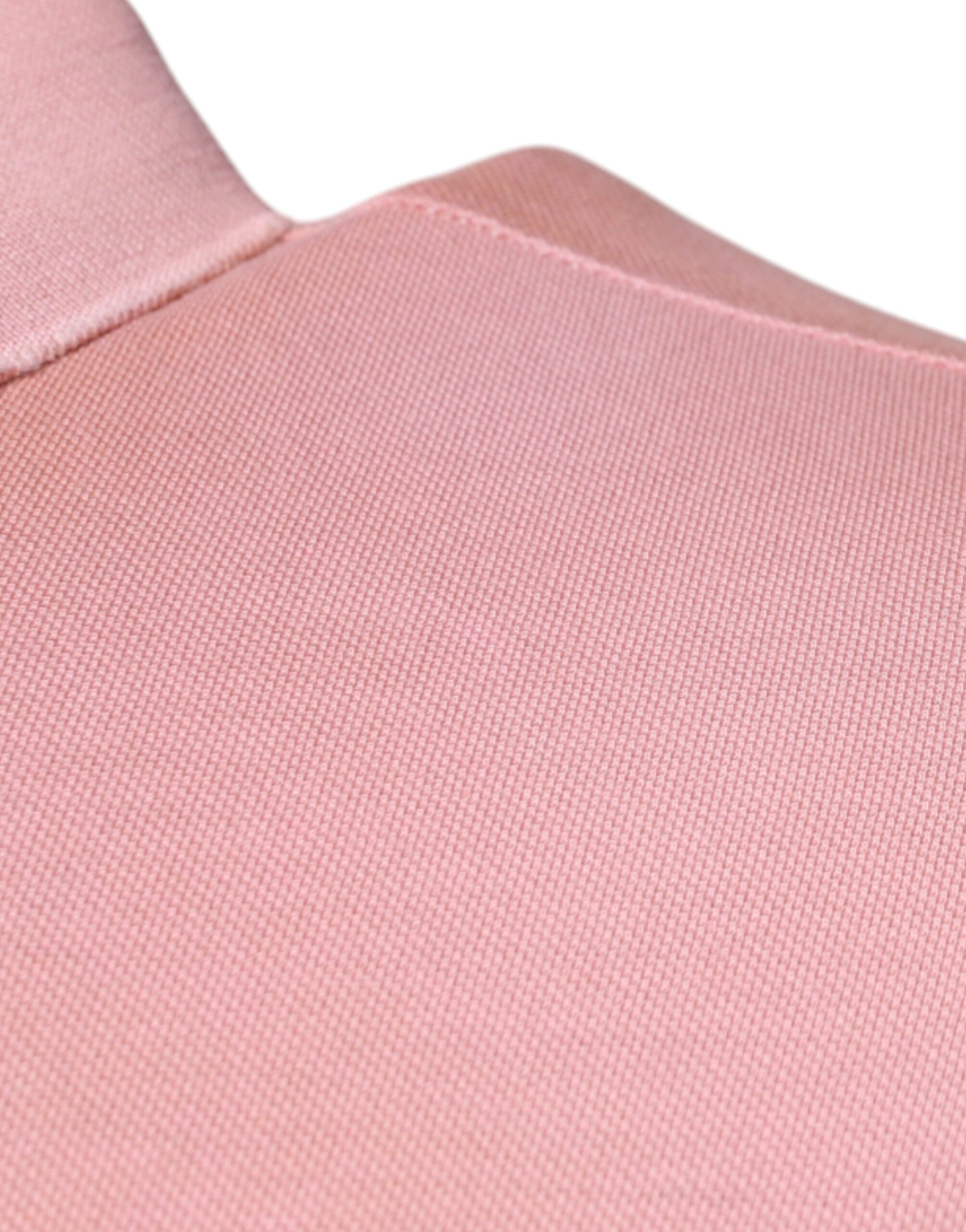 Pink fabric with a smooth texture