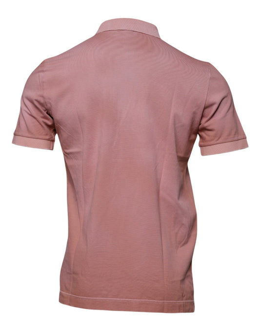 Pink polo shirt on mannequin