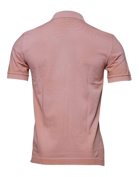 Pink polo shirt on a mannequin