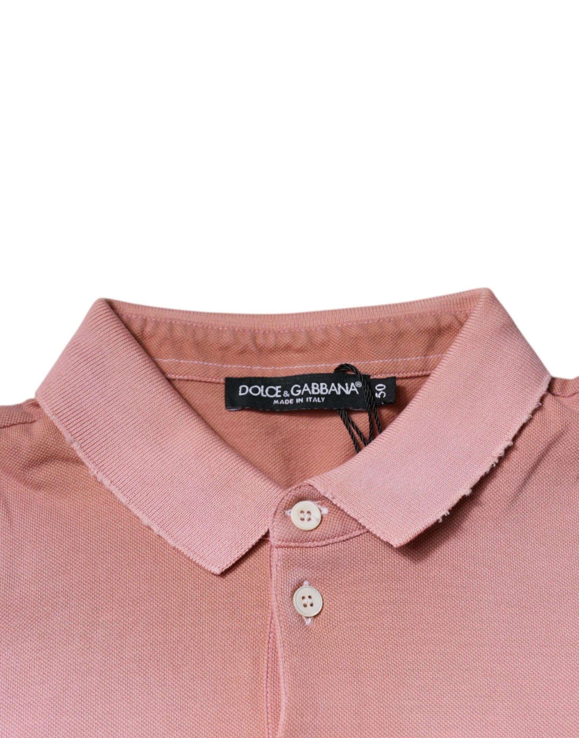 Pink shirt with collar and buttons
