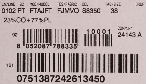 Barcode on a package