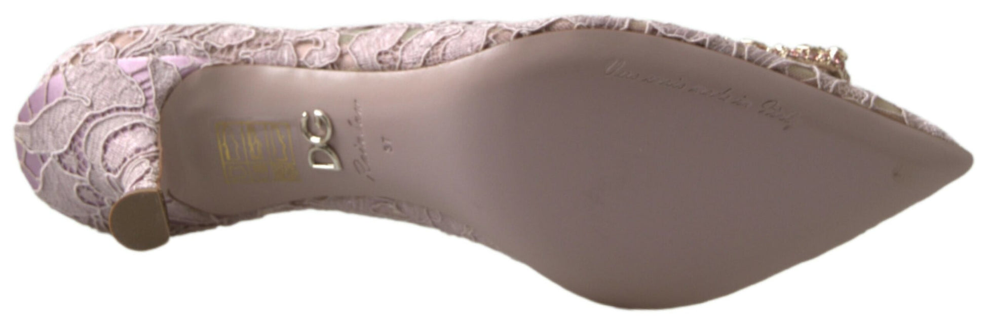 Pink and white shoe with laces