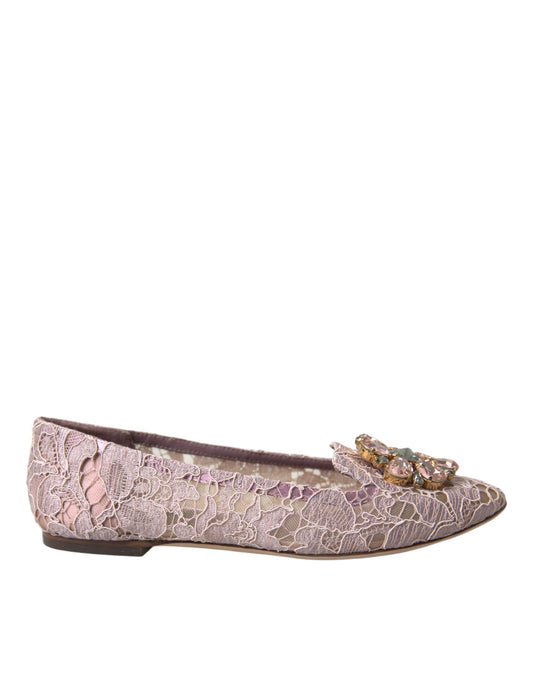 Pink floral embroidered women's shoe