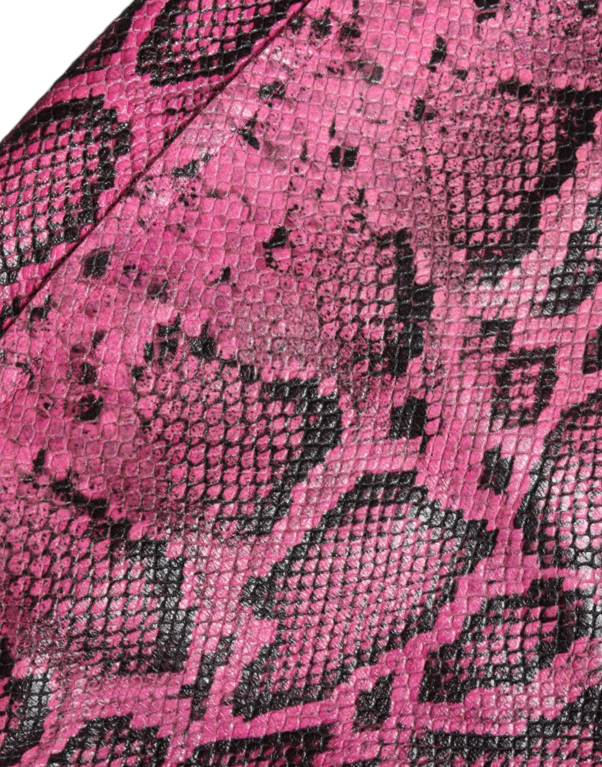 Pink snake skin print fabric