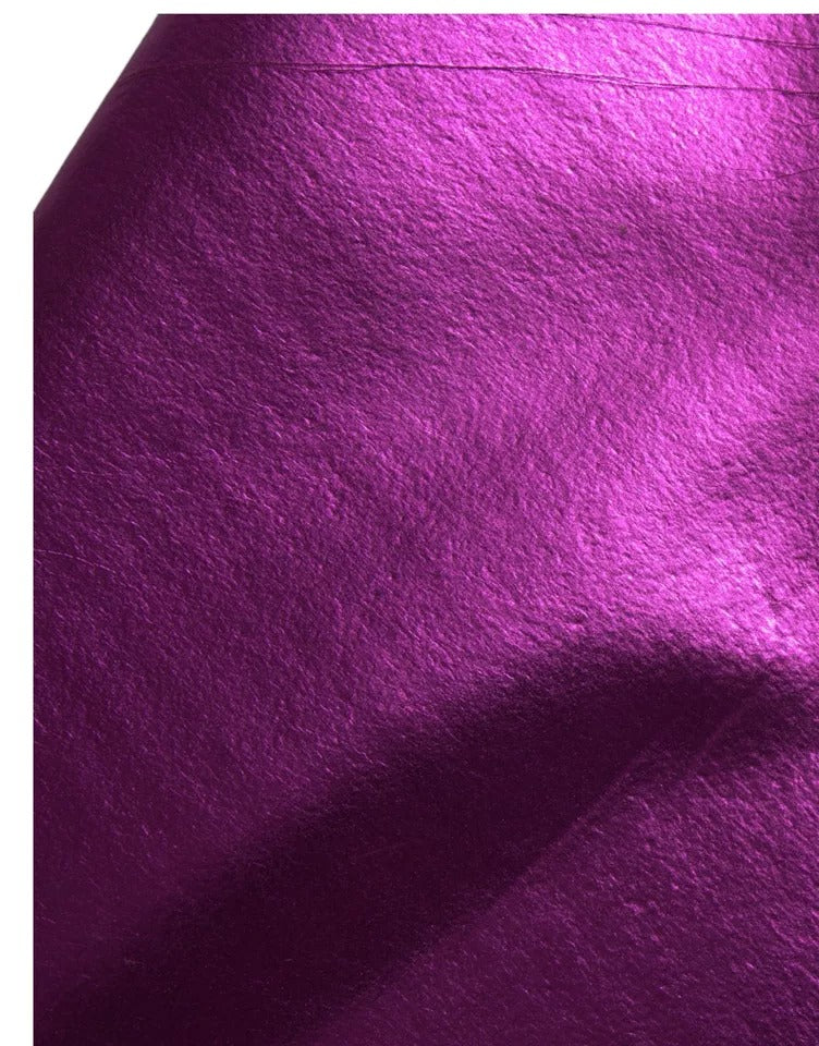 Purple leopard print dress with polyester fabric