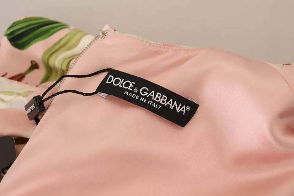 A pink lily viscose sheath knee length dress with a black tag
