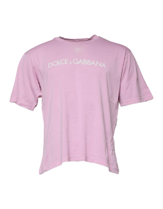 Pink t-shirt with white logo
