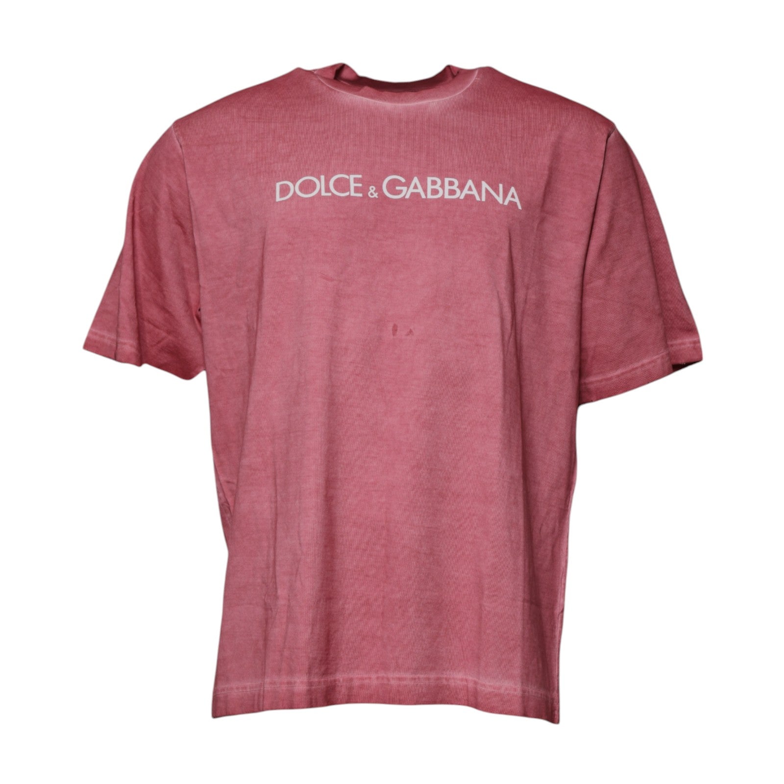 Red t-shirt with white logo