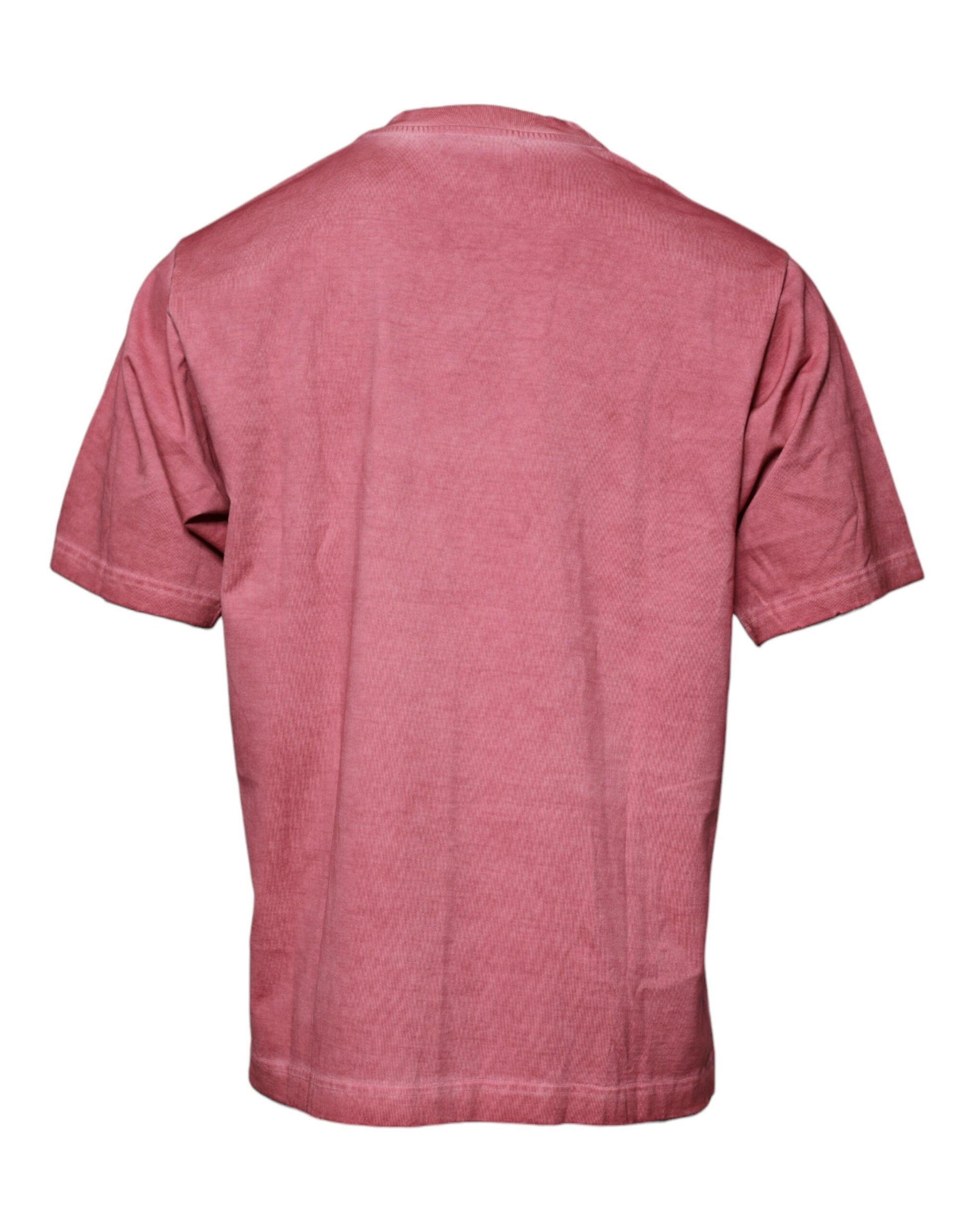 Red short sleeved shirt on a hanger