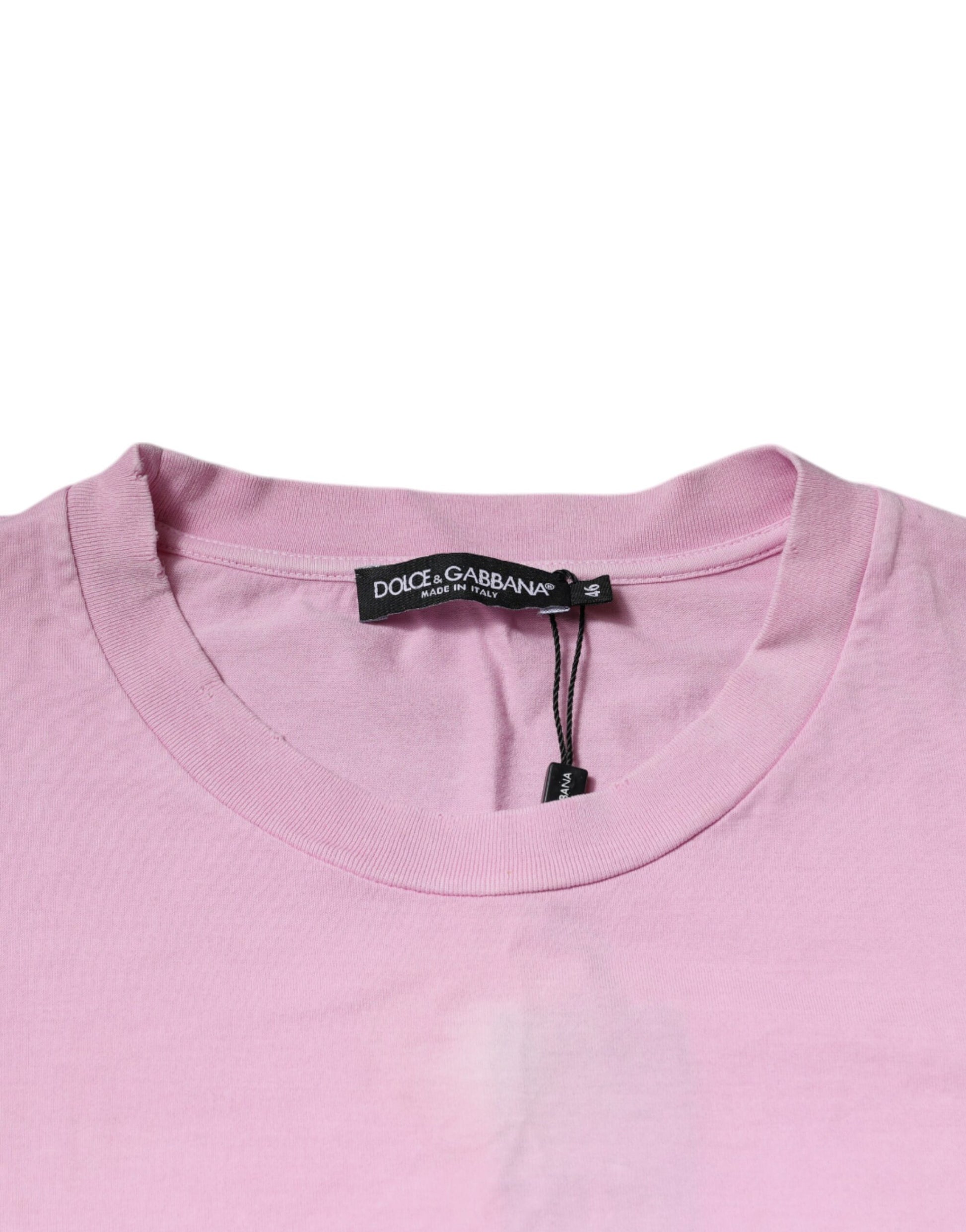 Pink long sleeve shirt on hanger