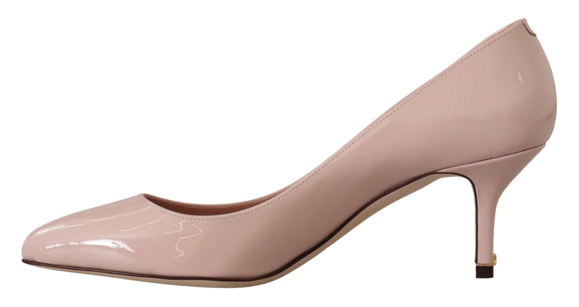 Pink women's high heel shoe with stiletto heel and pointed toe