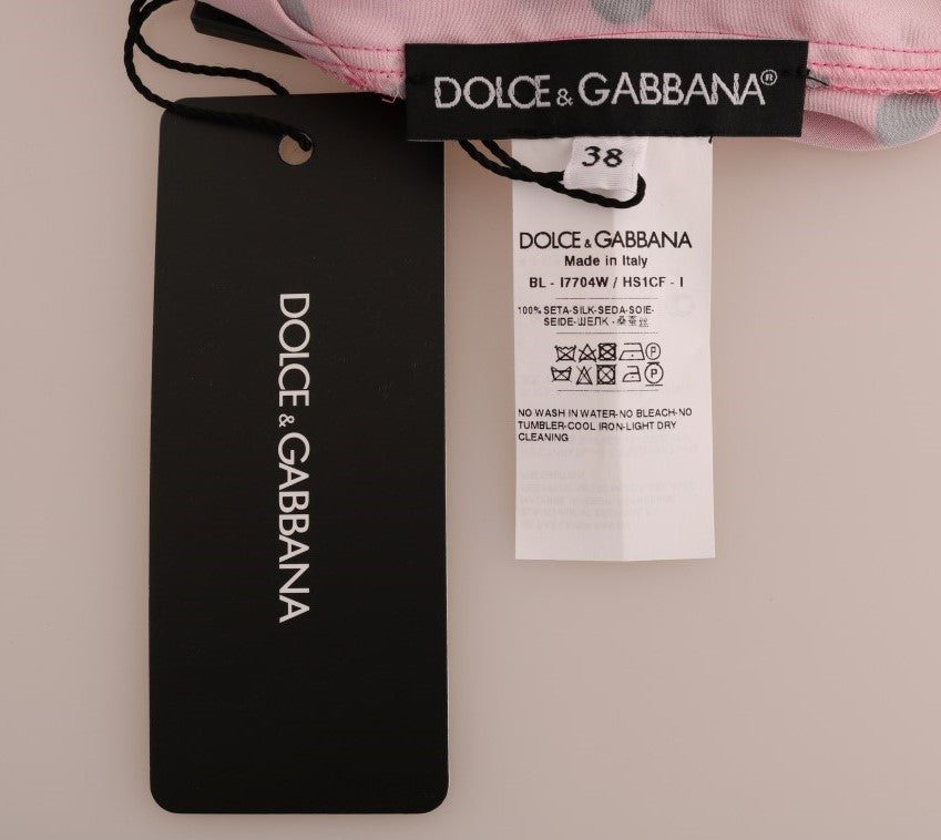 Tag for a pair of pink socks from Dolce & Gabbana