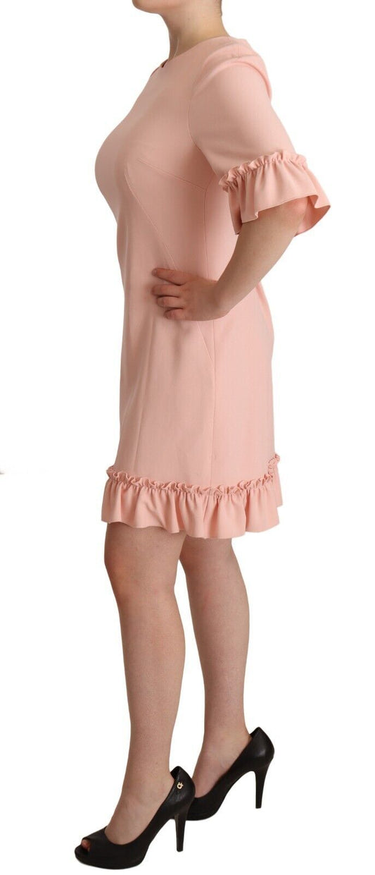 A pink ruffled sleeve dress from Dolce & Gabbana