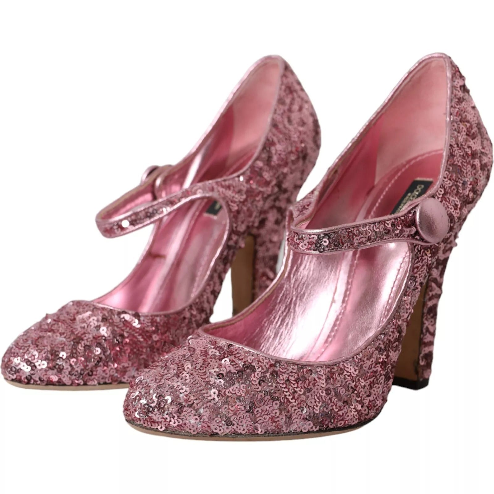 Pair of sparkly pink women's shoes