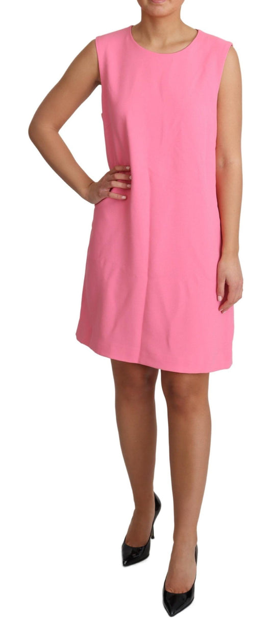 A sleeveless pink dress with a knee length, designed by Dolce & Gabbana
