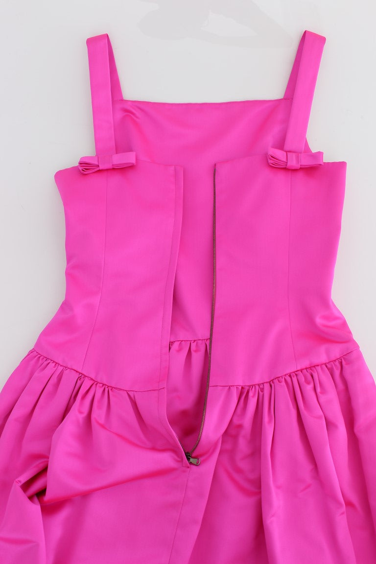 Pink dress on hanger