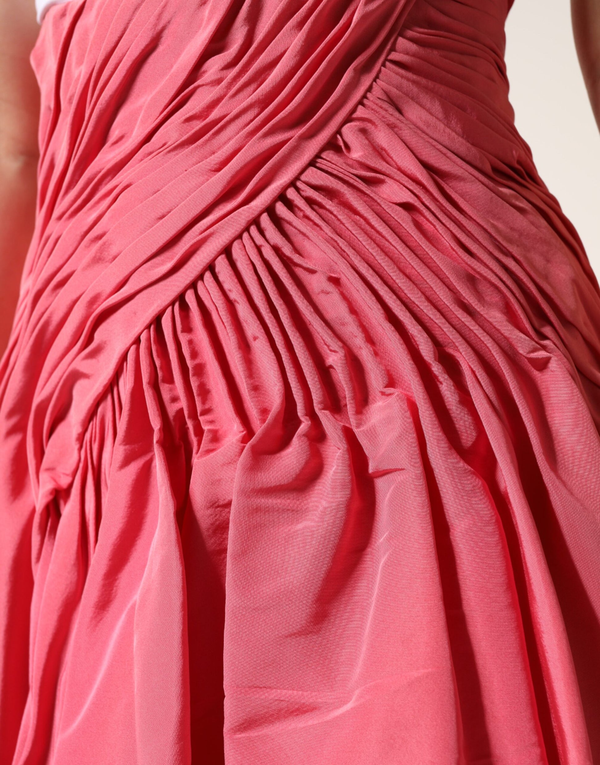 Pink ruffled dress