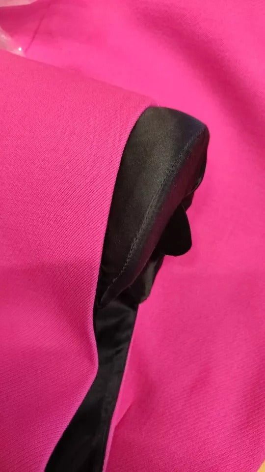 A pink sleeveless bodycon dress with an A-line silhouette