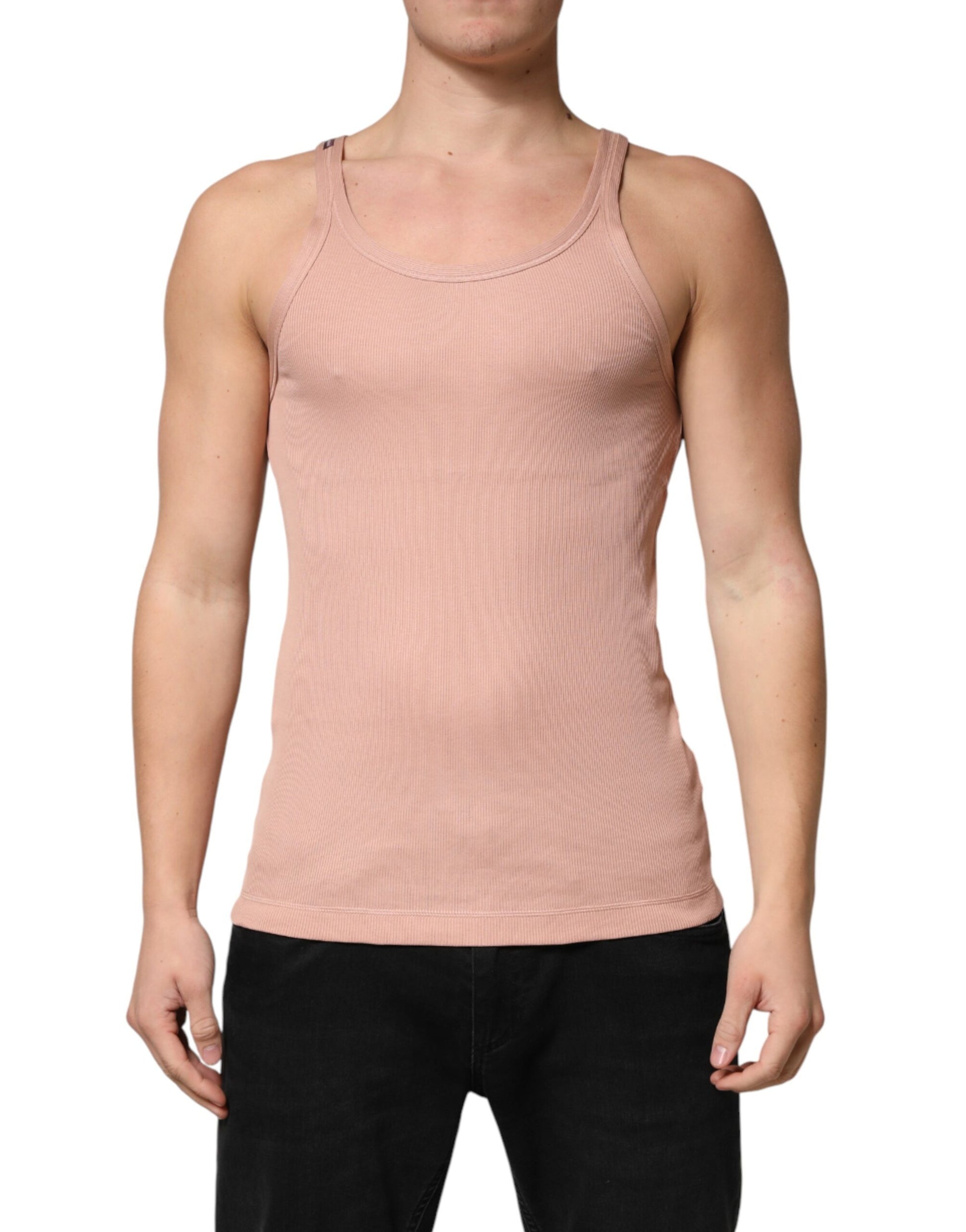 Man wearing sleeveless tank top