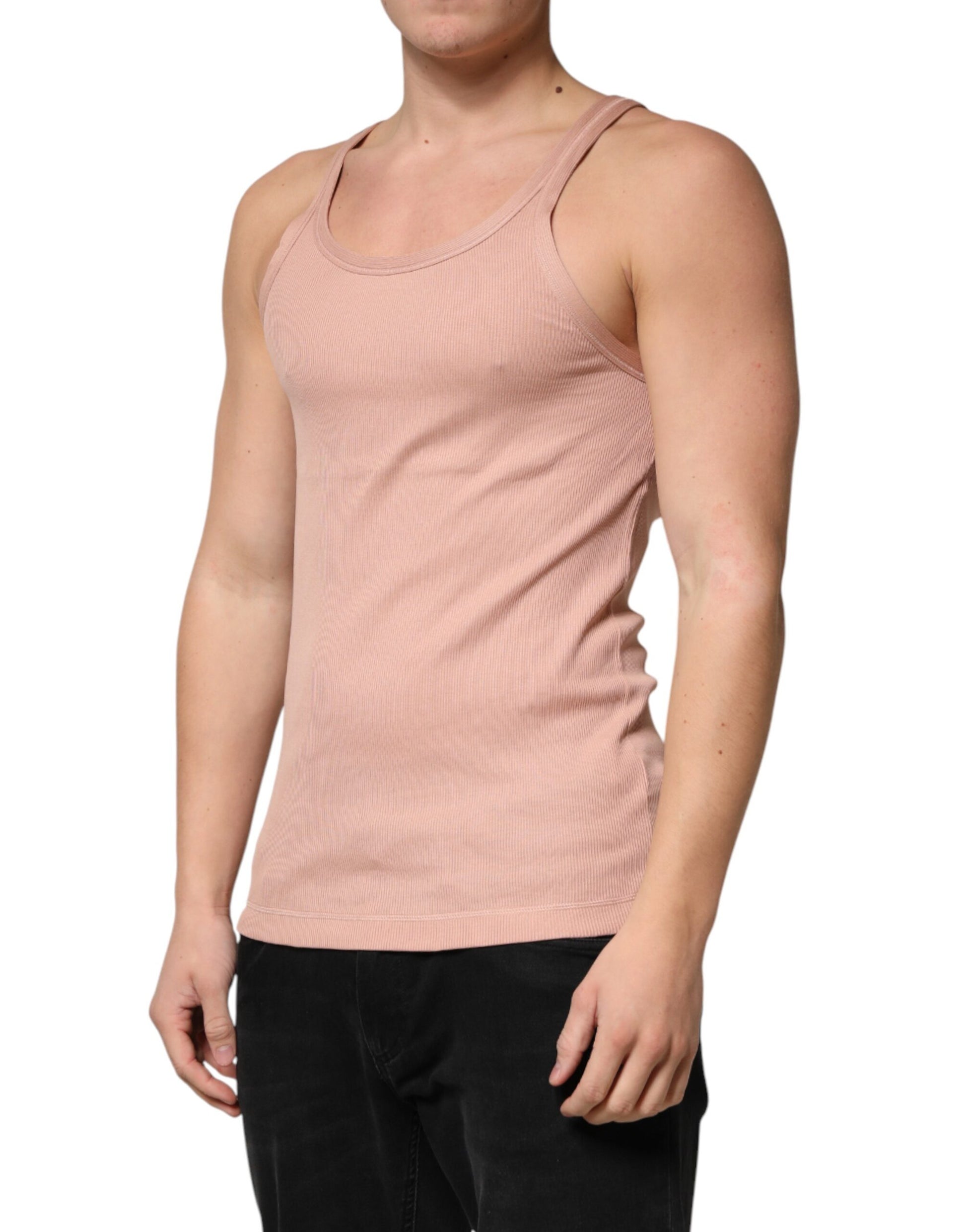Man wearing sleeveless tank top