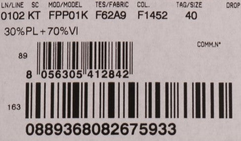 Barcode on a package