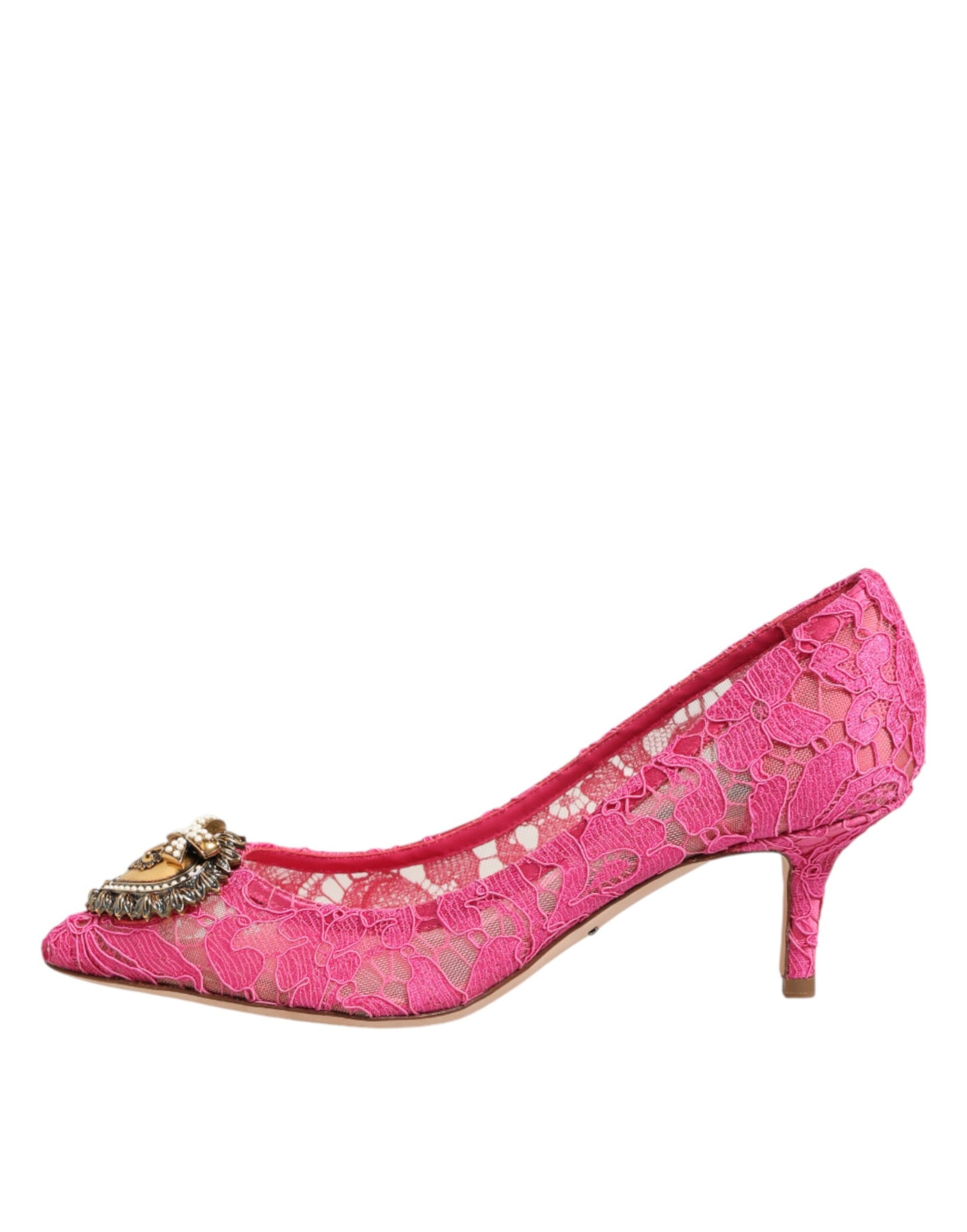 Pink embellished high heel shoe