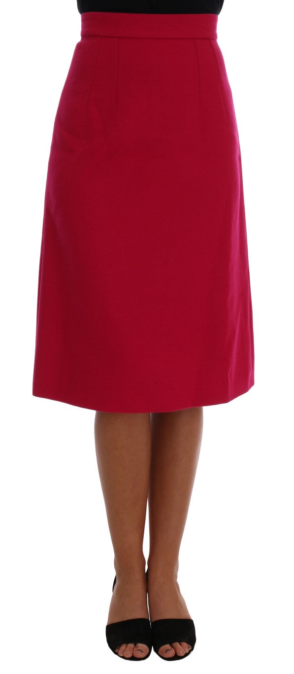 Red skirt worn by a woman