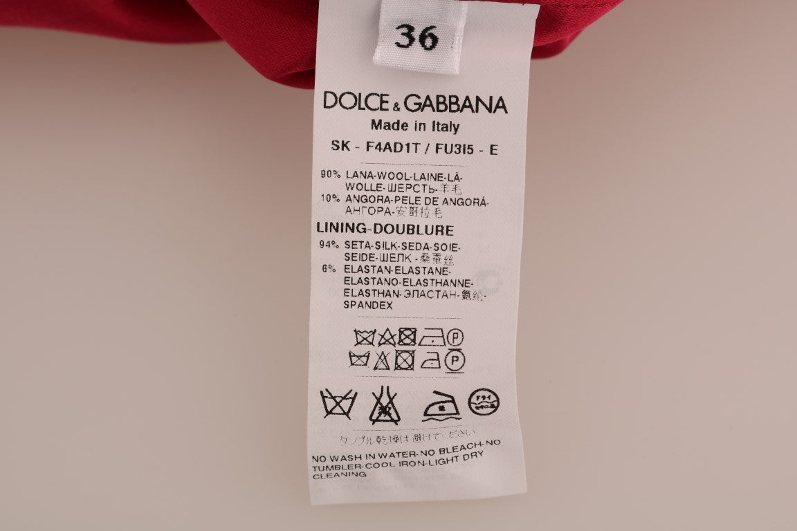 White tag on red fabric