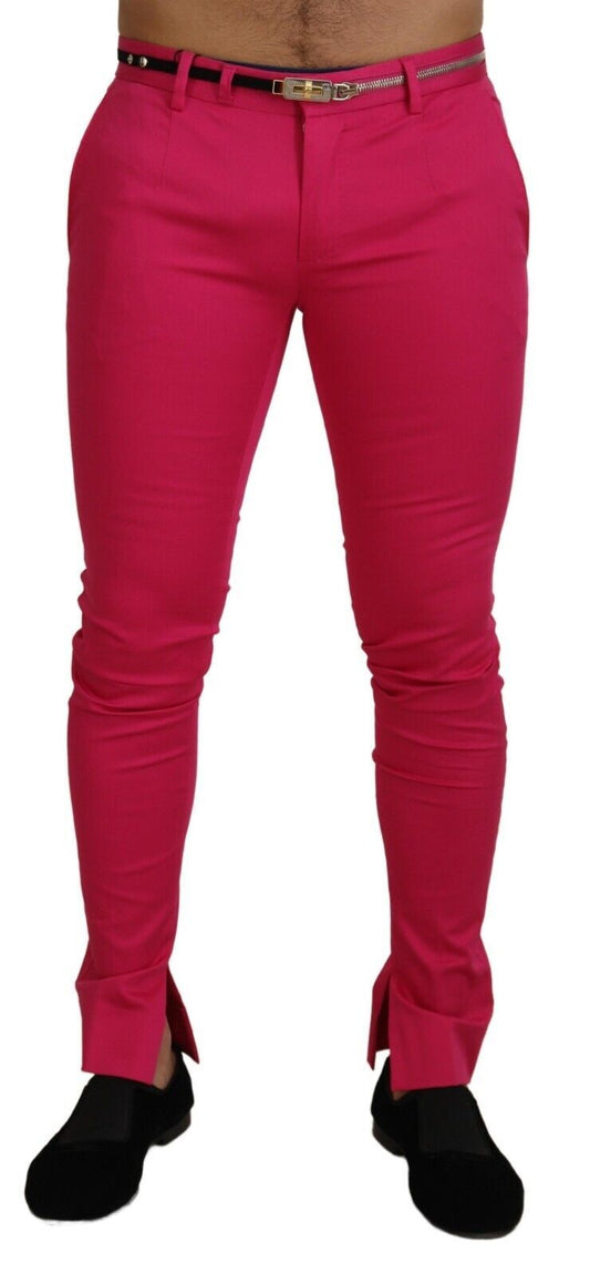Pair of red pants on a mannequin