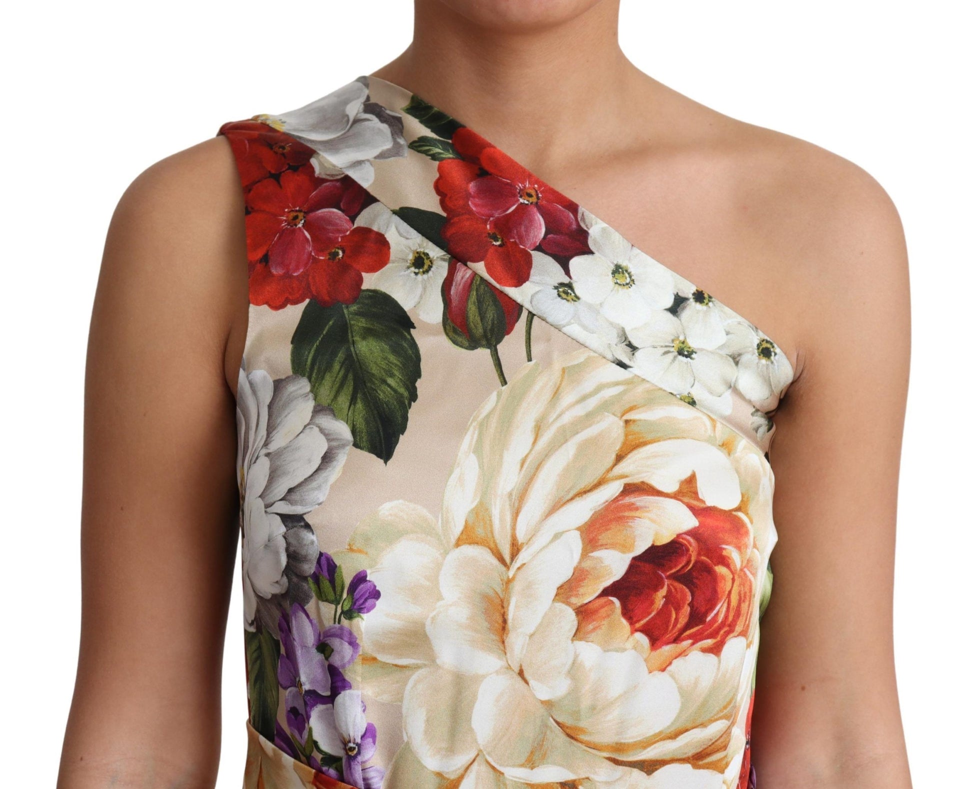 Floral print sleeveless dress
